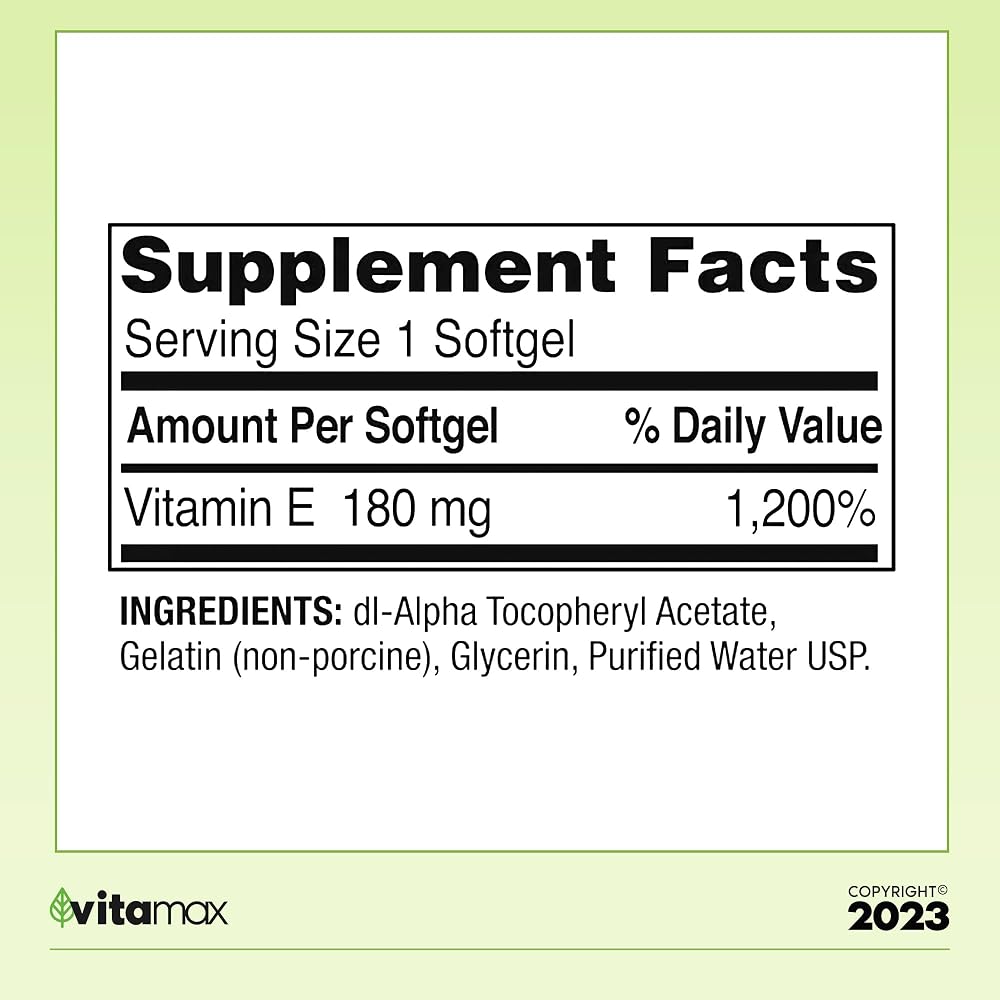 Generic Spring Valley Vitamin E 400 IU Heart Health - 200 Softgels - image 2