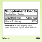 Generic Spring Valley Vitamin E 400 IU Heart Health - 200 Softgels - image 2
