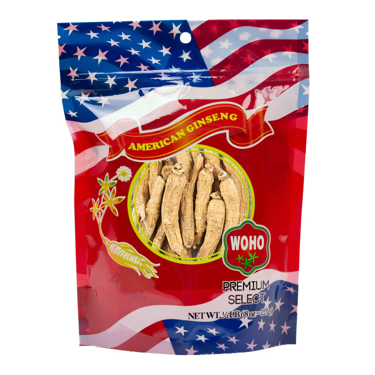 Woho American Ginseng Roots - 8 oz