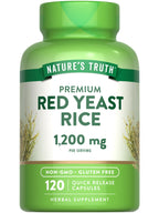 Nature's Truth Red Yeast Rice Herbal Supplement 1200 mg - 120 Capsules