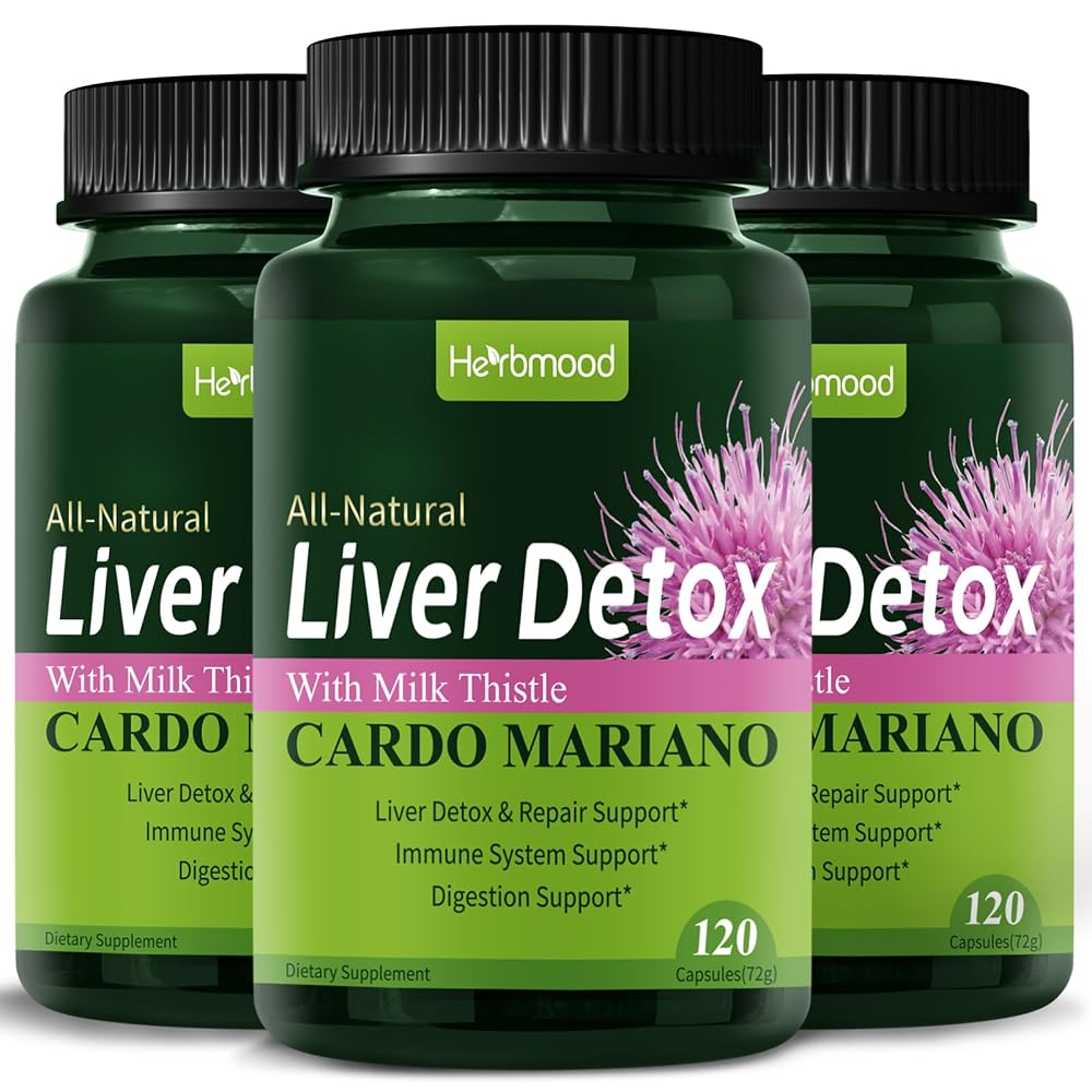 Herbmood Silymarin Milk Thistle Liver Detox Capsules