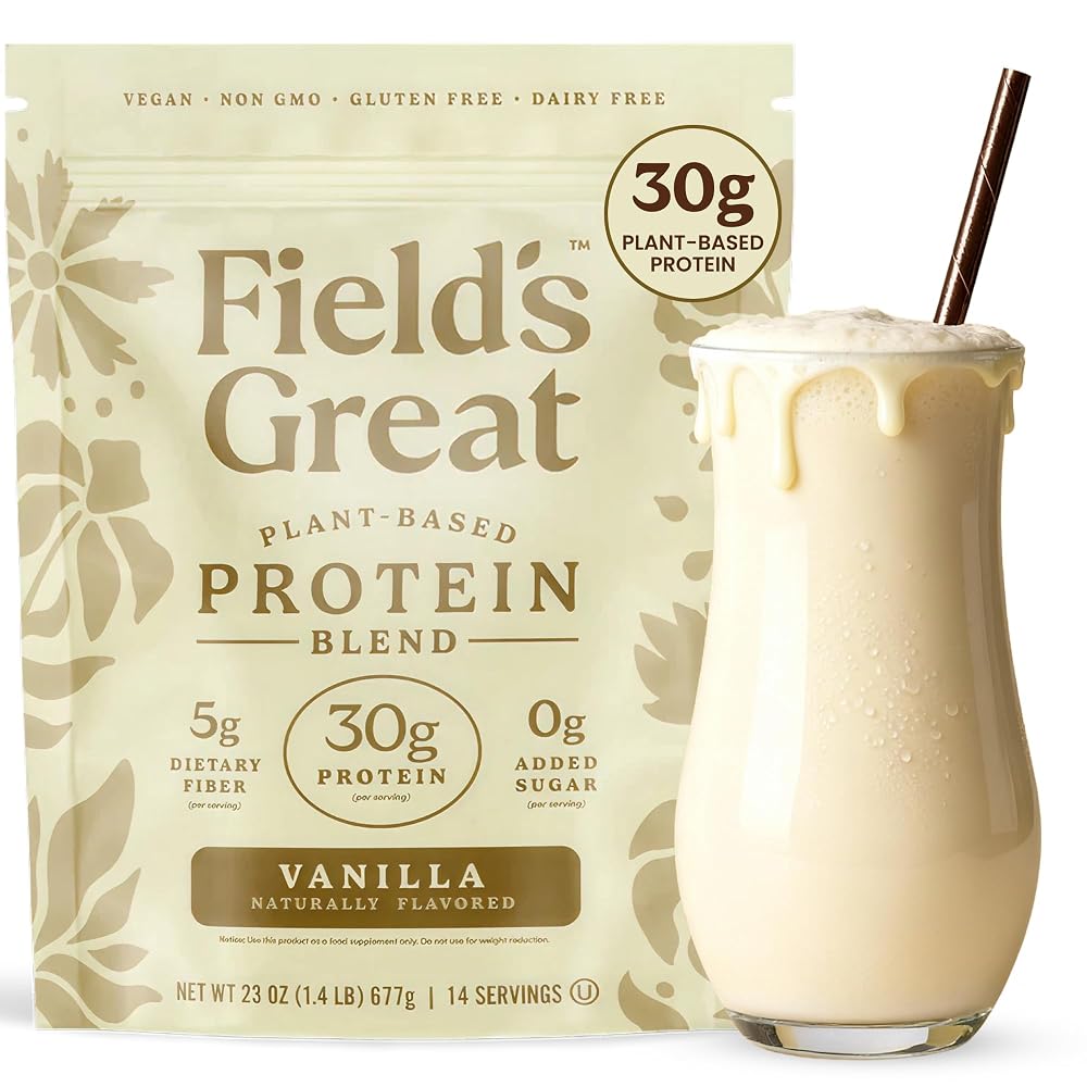 Field's Great Plant-Based Protein with Fiber for Muscle Maintenance