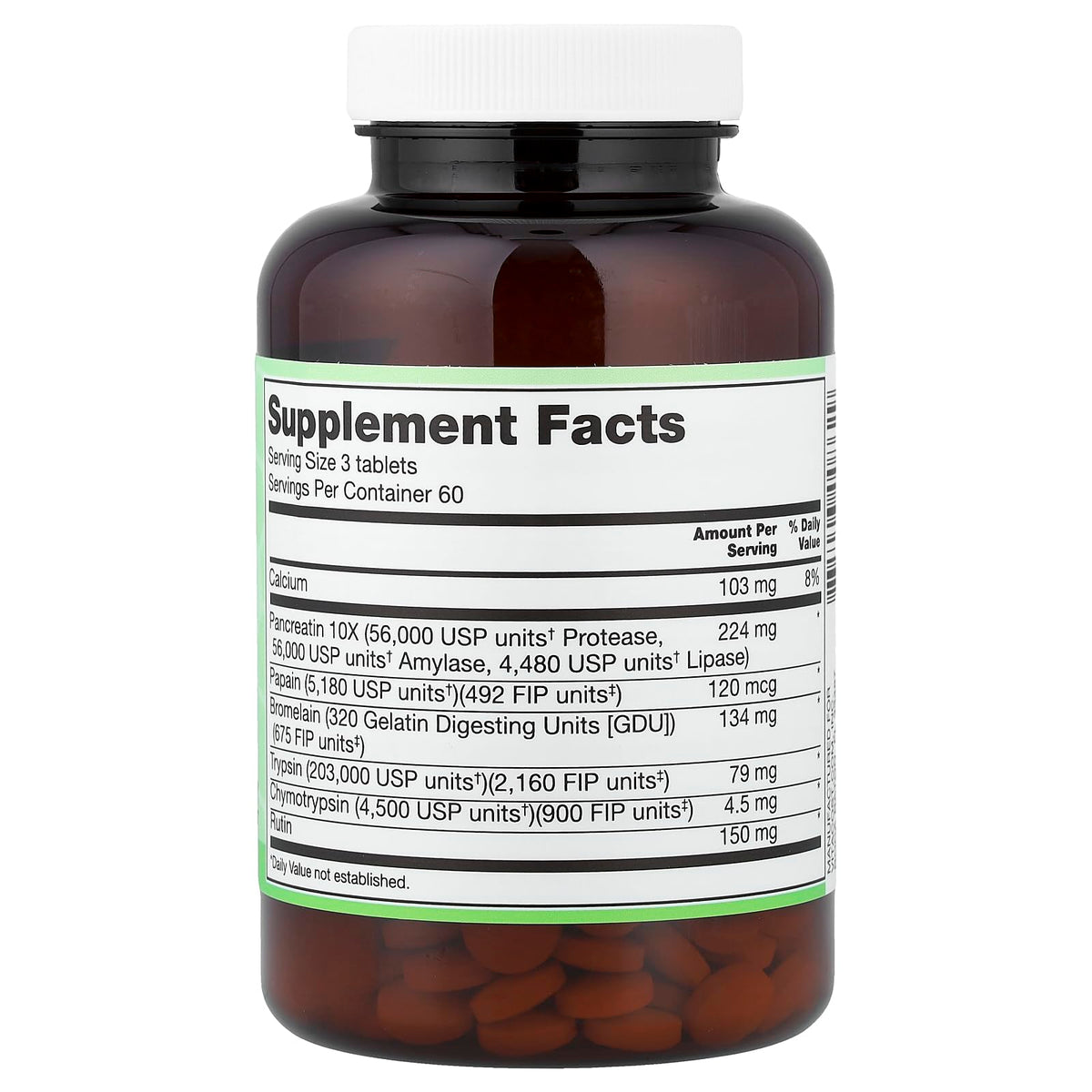 Vitacost FlavenZym Systemic Enzymes - 180 Tablets - image 2
