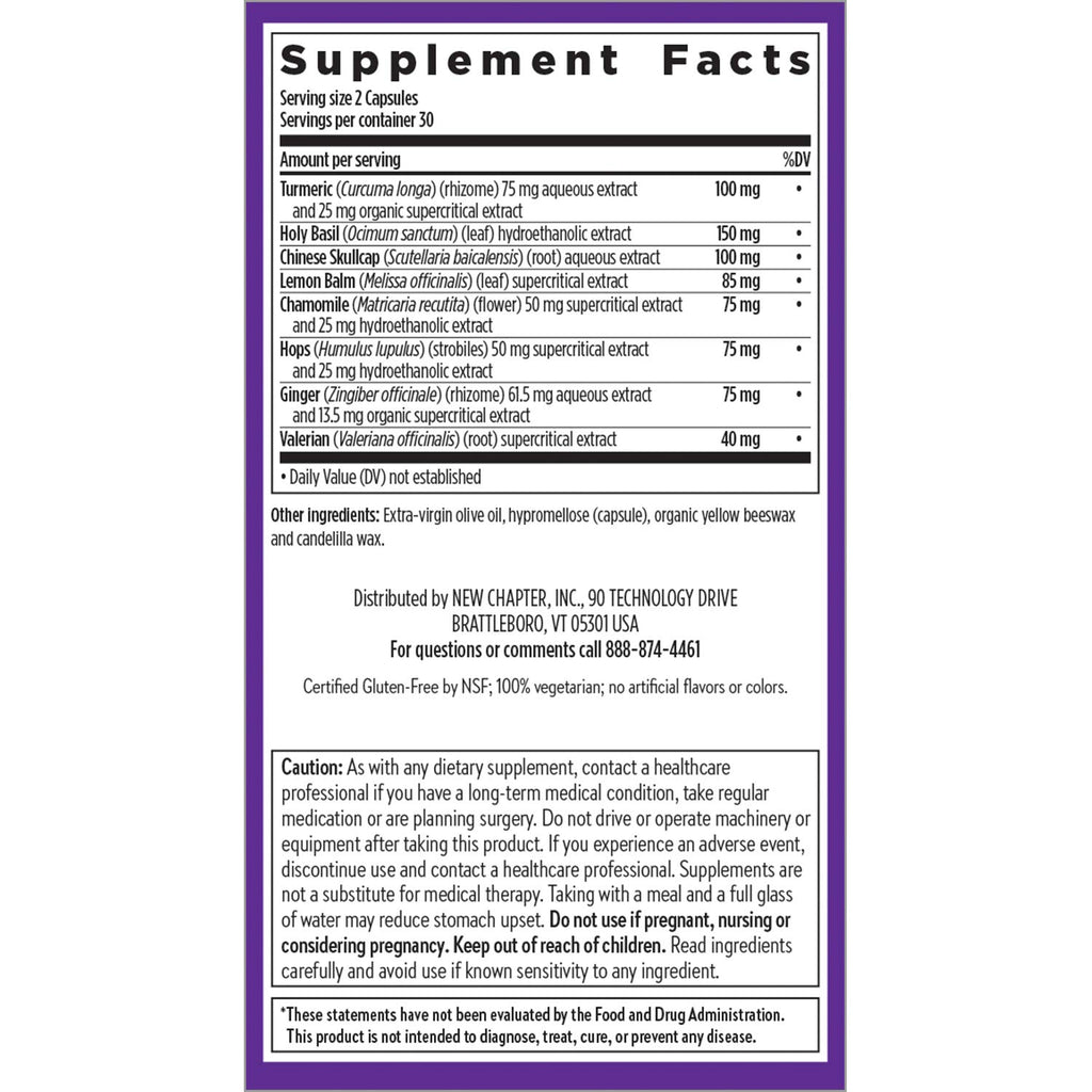 New Chapter Turmeric Force Nighttime Sleep Aid - 60 Capsules - image 6