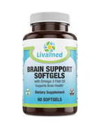 Livamed Nootropic Brain Support Focus Supplement - 60 Softgels