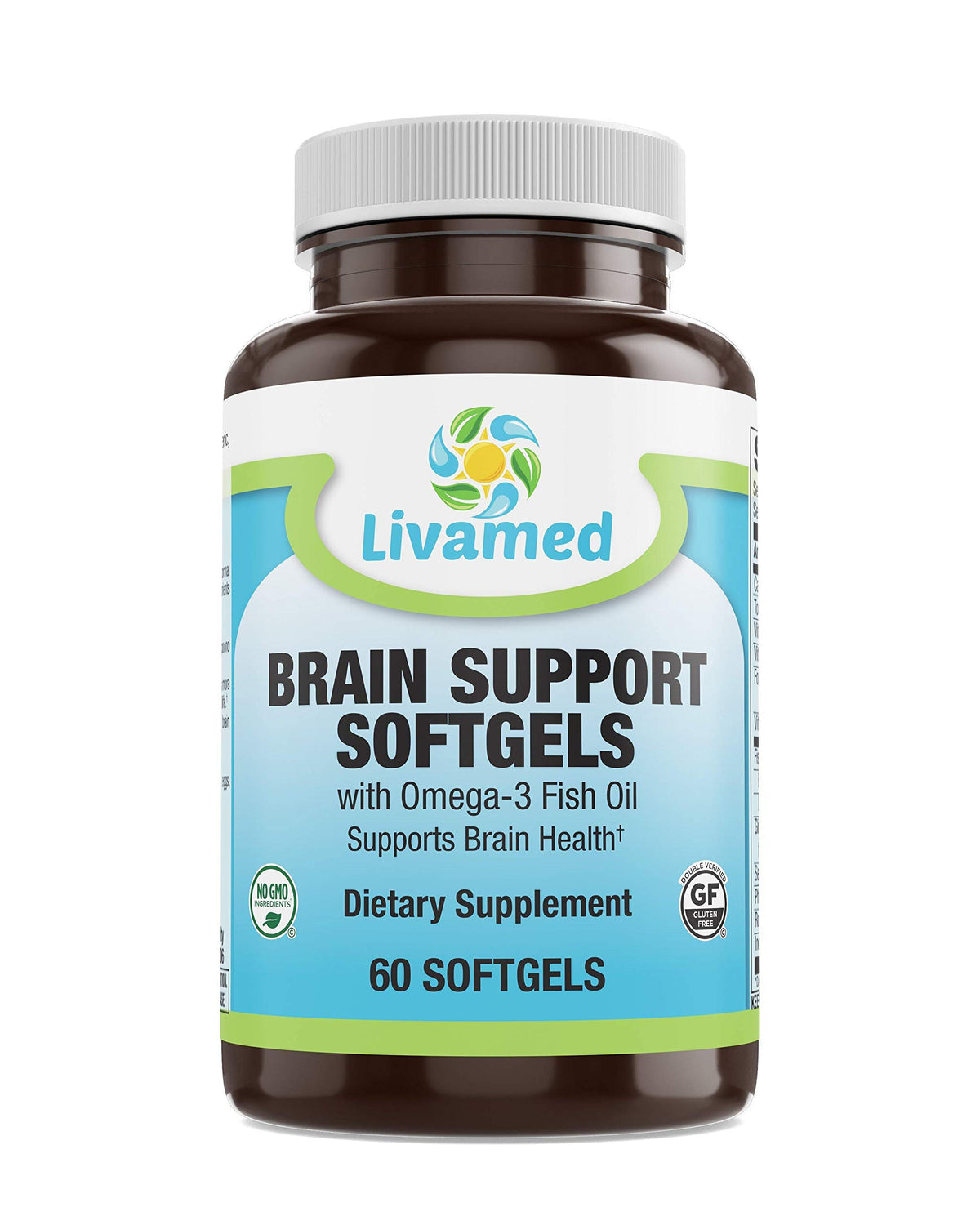 Livamed Nootropic Brain Support Focus Supplement - 60 Softgels