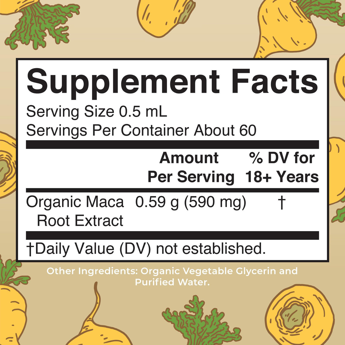 MARYRUTH'S USDA Organic Maca Root Liquid Drops - 1 Fl Oz - image 2