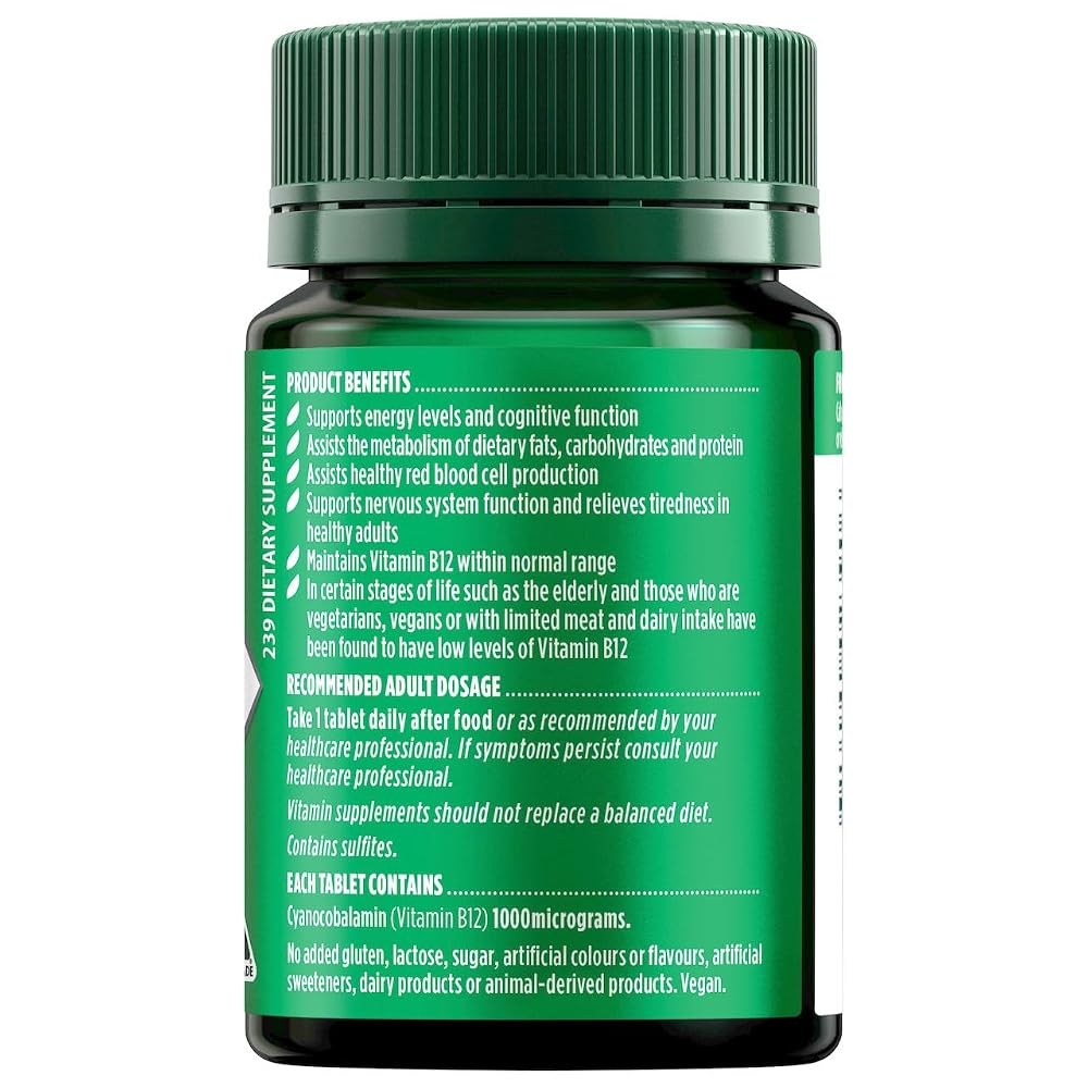 Nature's Own Vitamin B12 1000mcg - 60 Tablets - image 3