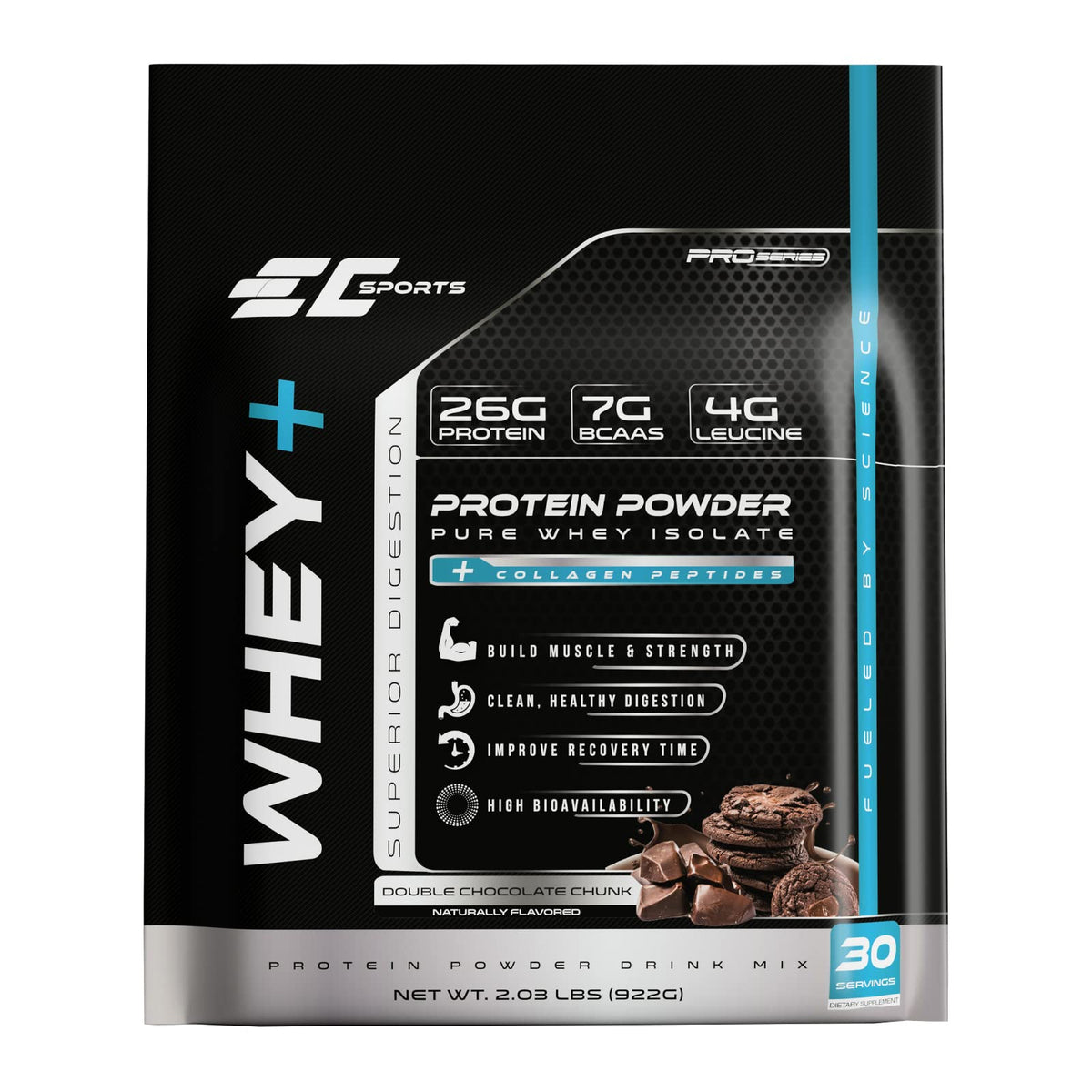 EC Sports Whey+ Protein Powder: Superior Absorption Whey Isolate