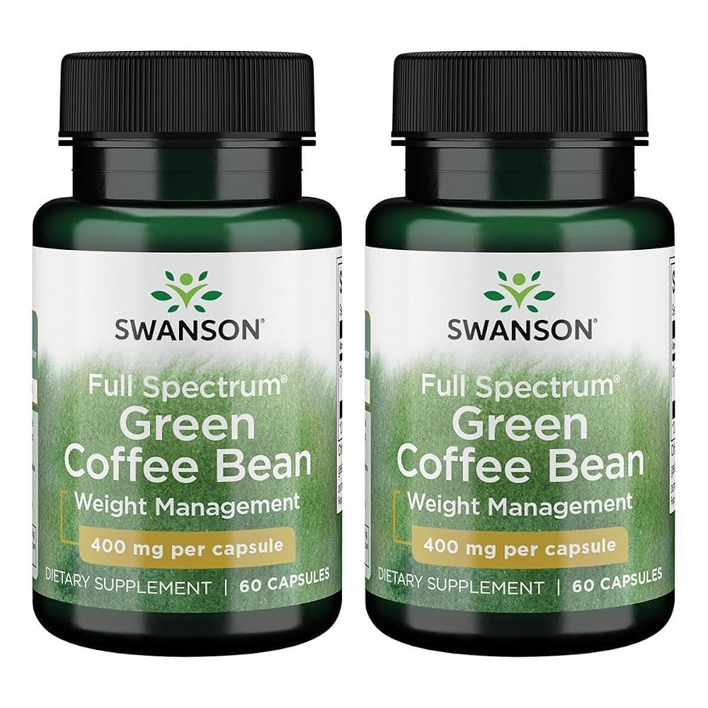 Swanson Full Spectrum Green Coffee Bean 400 mg - 120 Capsules