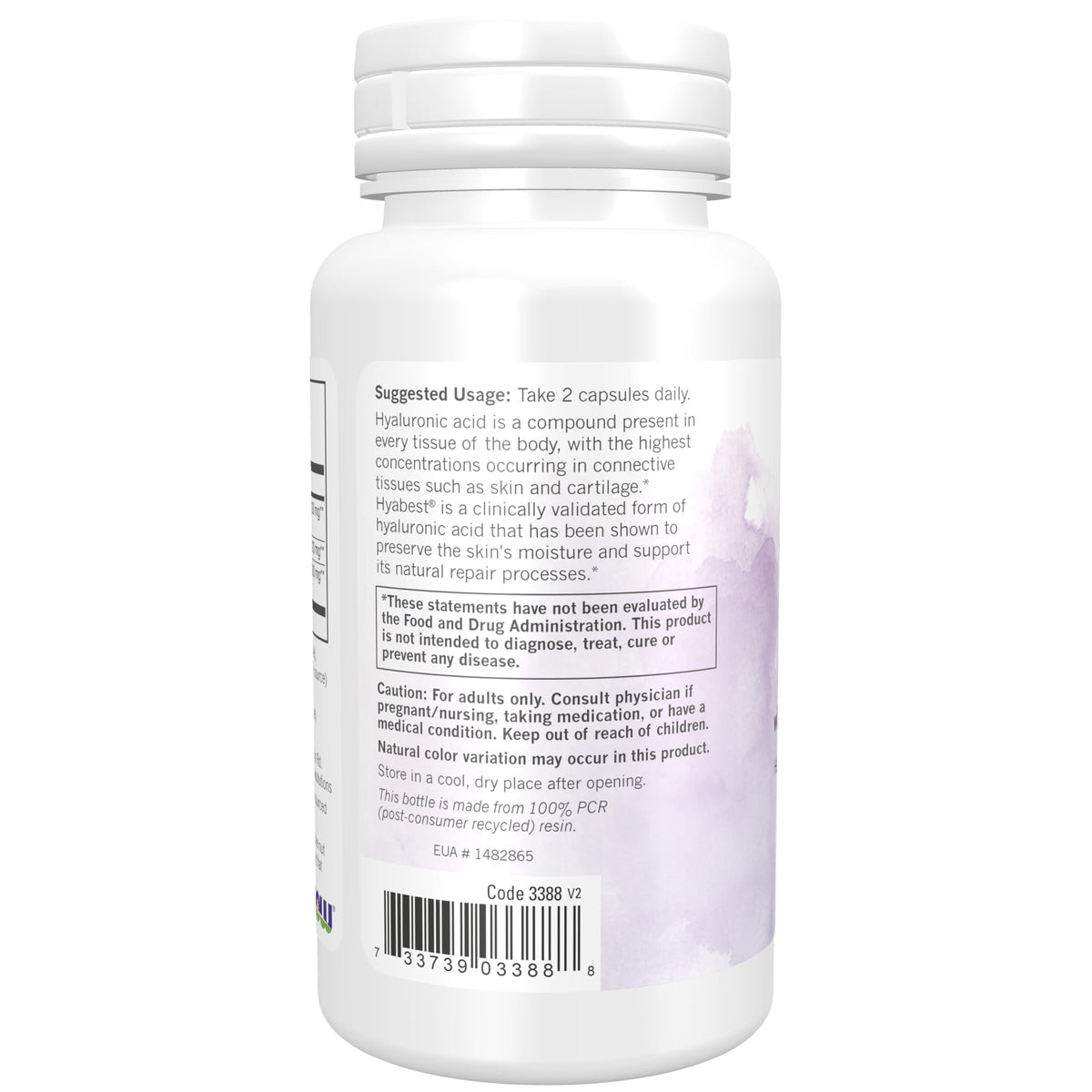 NOW Solutions Hydration Rescue Hyaluronic Acid - 60 Capsules - image 3