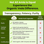 Organic Veda Amla Capsules 1500mg - 300 Capsules - image 8