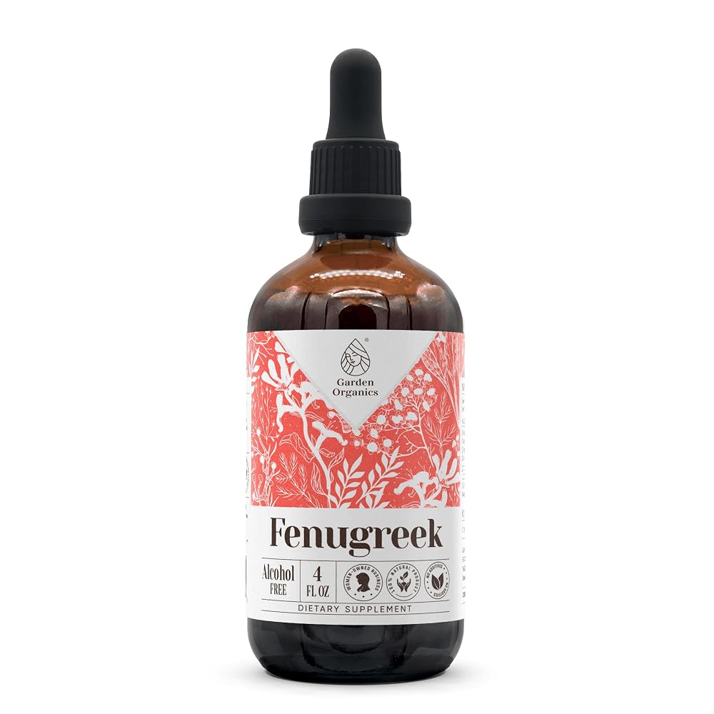 Garden Organics Fenugreek Alcohol-Free Natural Tincture Extract - 4 fl oz