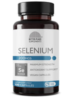 Better Place Organics Selenium 200mcg - 100 Vegetarian Capsules
