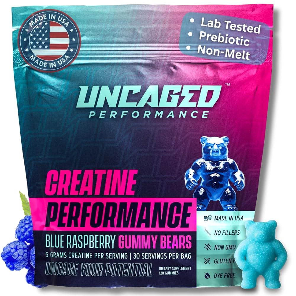Uncaged Performance Creatine Monohydrate Gummies