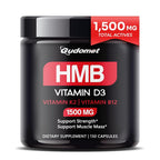 GUDOMET HMB Muscle & Strength 1,500 mg with Vitamin D3 & K2 - 150 Capsules