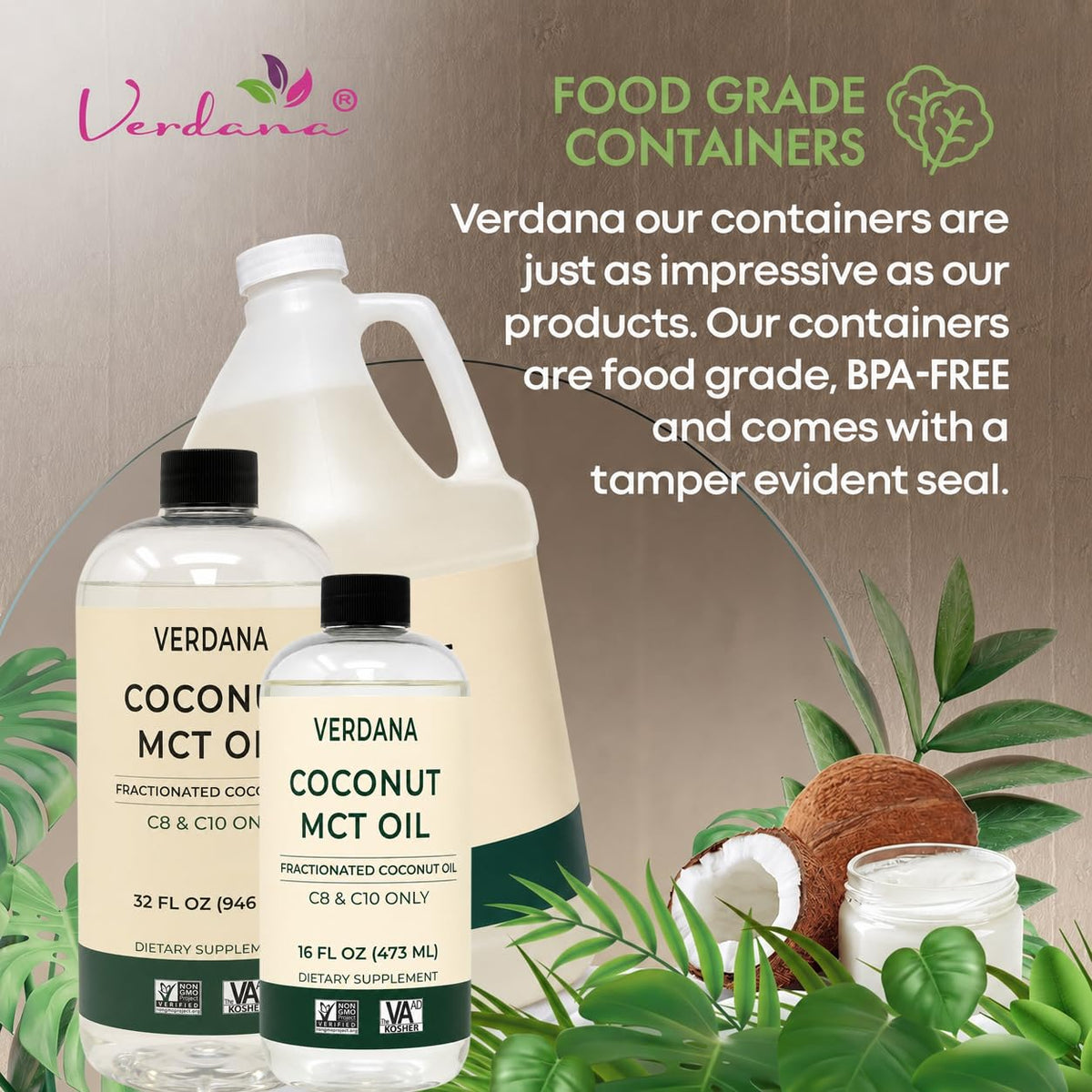 Verdana Food Grade MCT Oil 100% Coconut - 16 Fl Oz - image 4