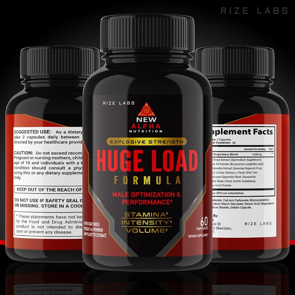 rize labs Huge Load Formula for Men Wellness - 60 Capsules - image 4