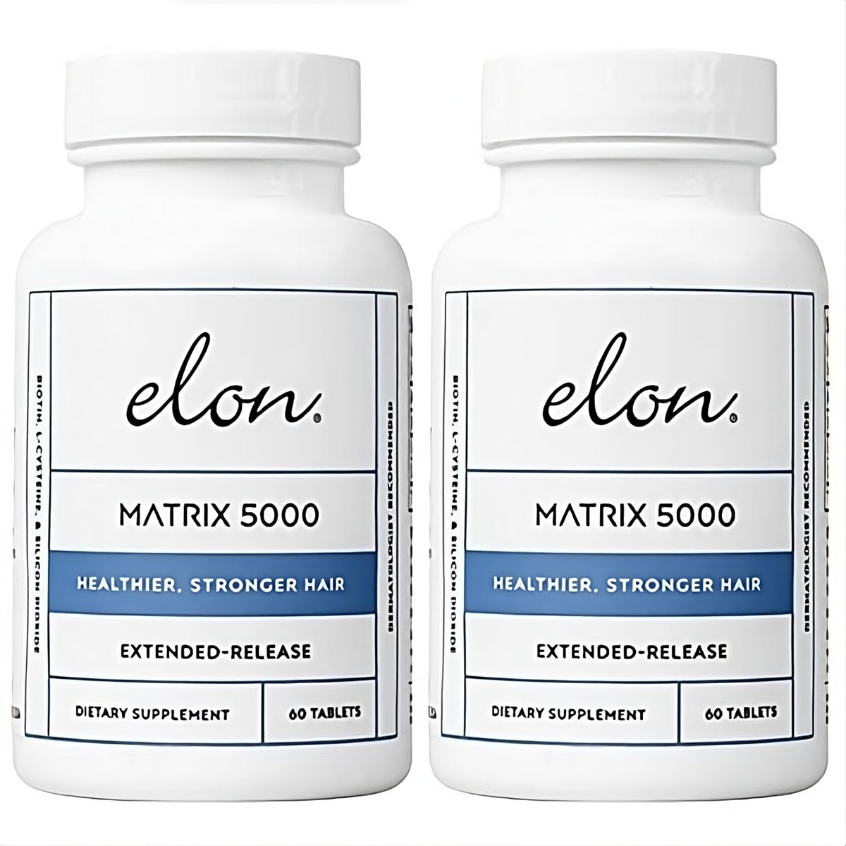 Elon Matrix 5000 Biotin 5000mcg Hair Growth Vitamins - 120 Tablets