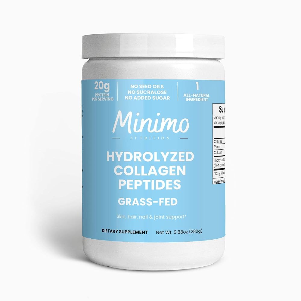 Minimo Nutrition Grass-Fed Hydrolyzed Collagen Peptides - 9.9 oz