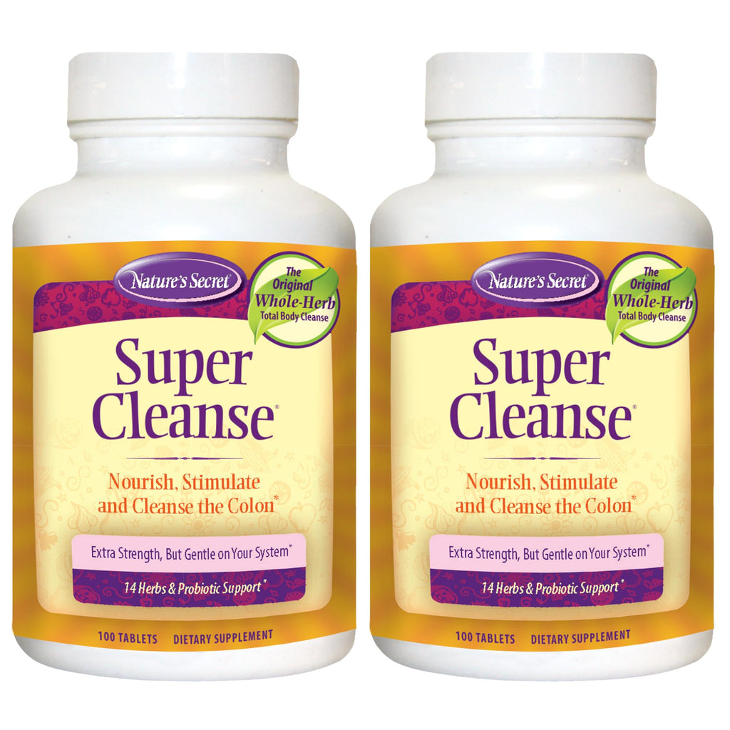 Nature's Secret Super Cleanse Herbal Colon Cleanse - 200 Tablets