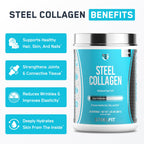 SteelFit Grass-Fed Collagen Peptides Powder Unflavored - 28 Servings - image 2