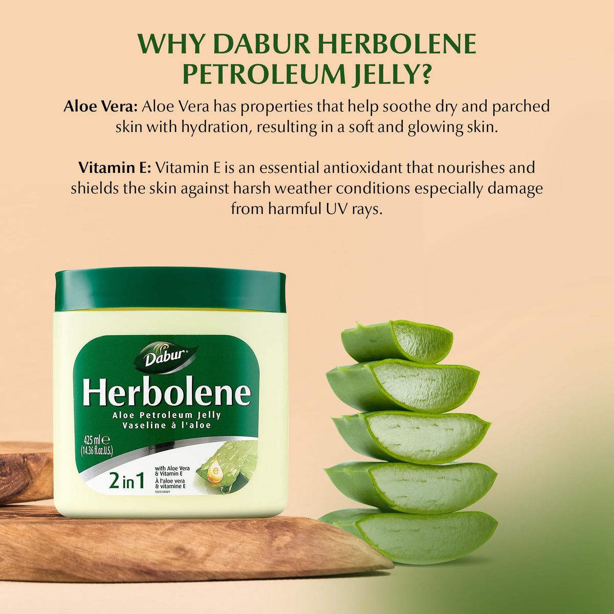 Dabur Herbolene Aloe Vera Gel Moisturizer - 2 Pack - image 3