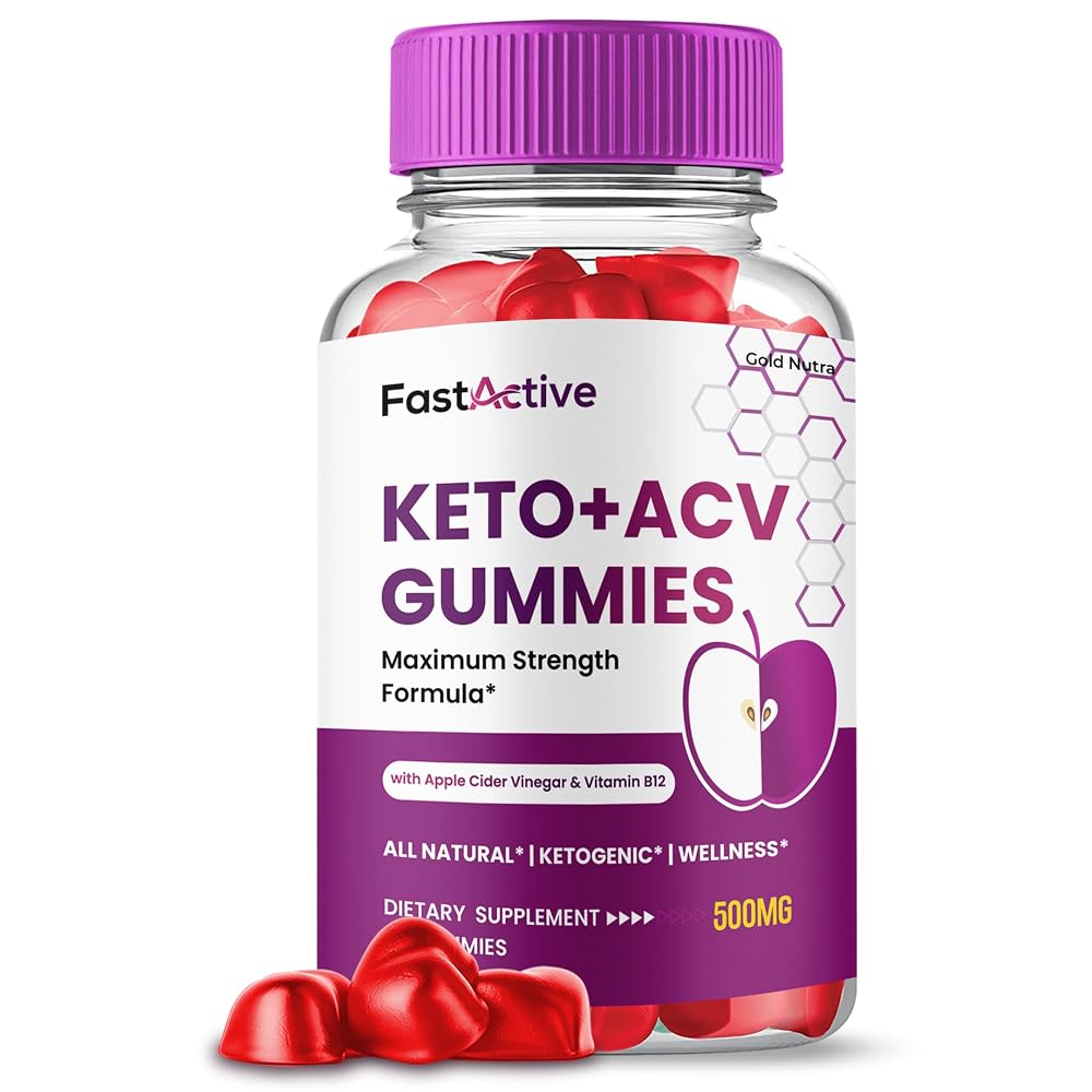 Gold Nutra Fast Active ACV Gummies for Energy - 3 Pack - image 2