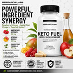 Research Labs Keto Diet Pills with Apple Cider Vinegar - 120 Capsules - image 3