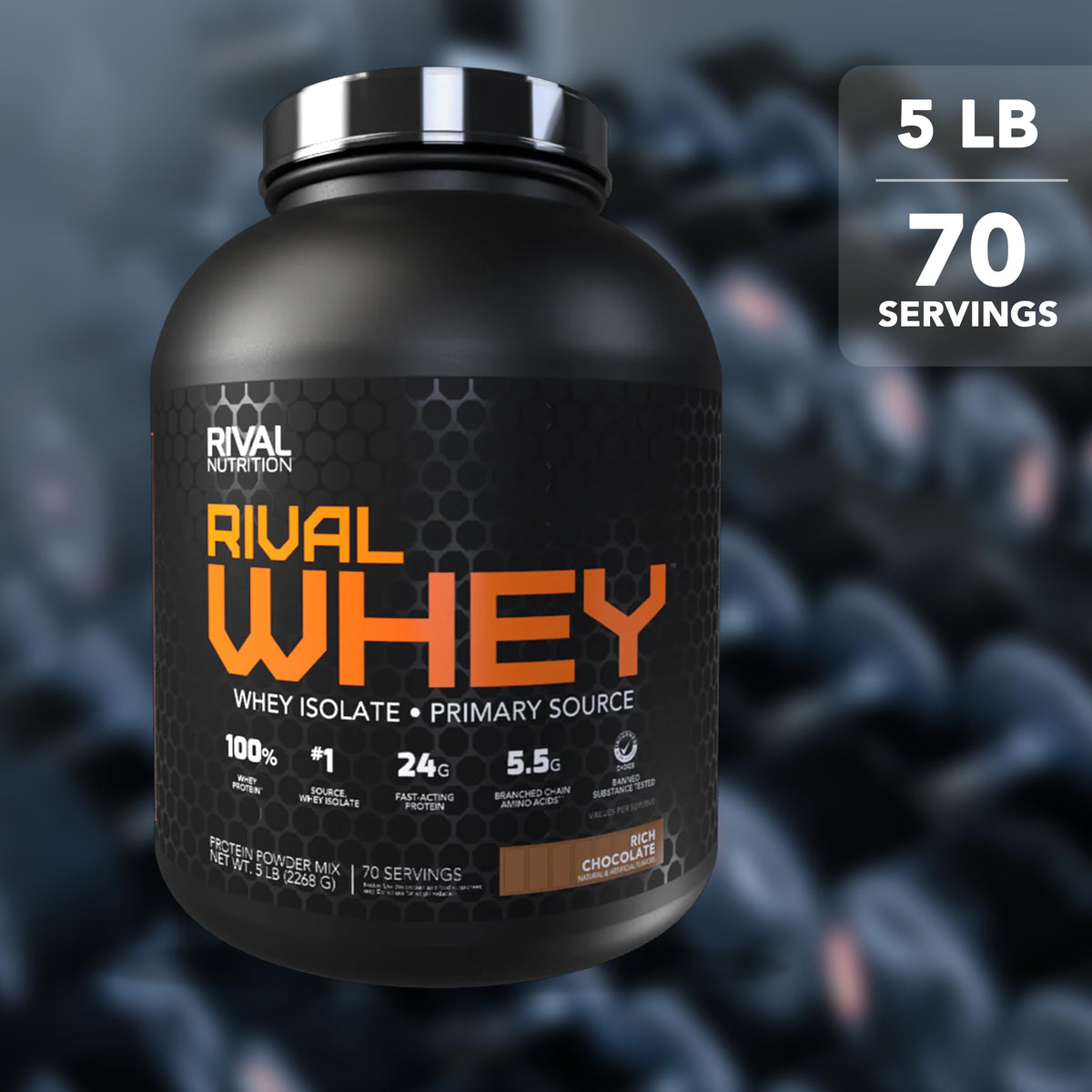 Rival Nutrition Rival Whey Protein Powder Isolate Recovery - 5 Pound - image 5