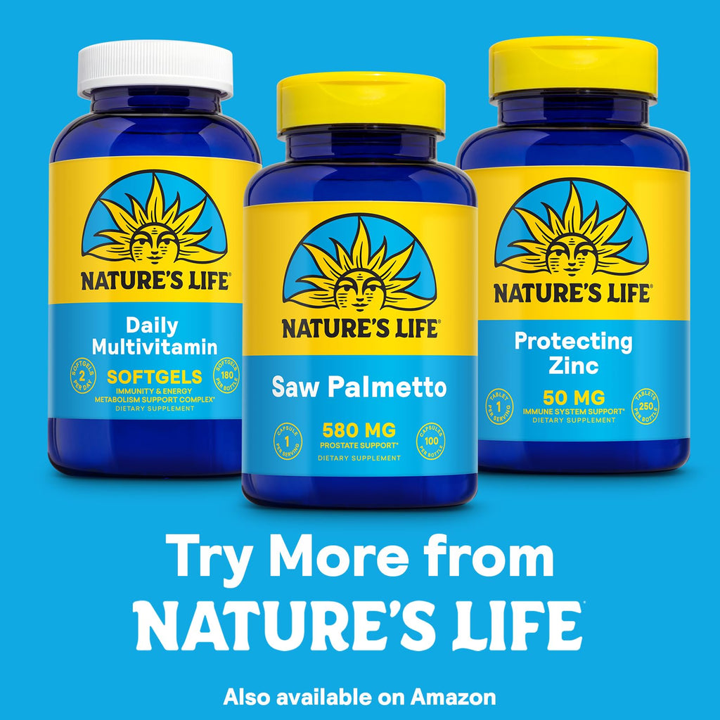 Nature's Life Saw Palmetto for Men 580mg - 100 Capsules - image 6