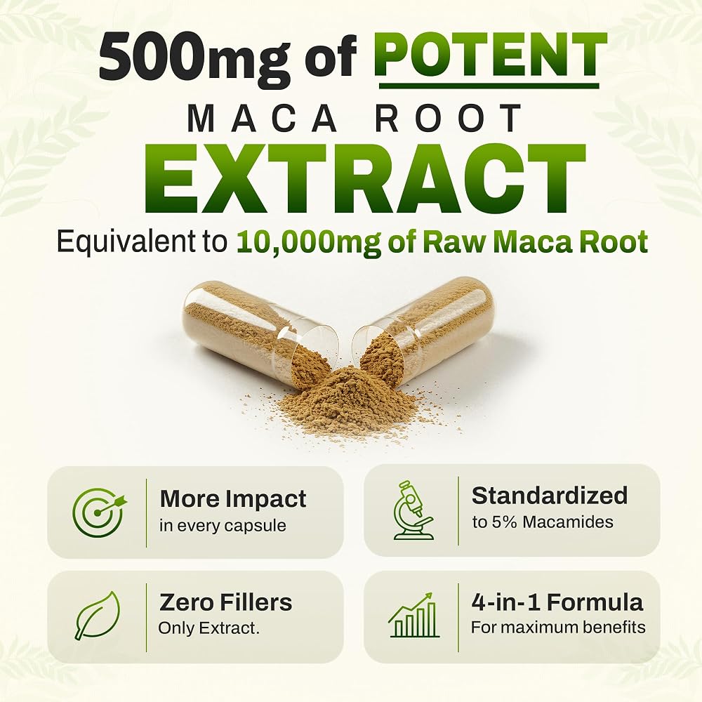 Circle of Nature Maca Root Ashwagandha Capsules - 120 Capsules - image 4