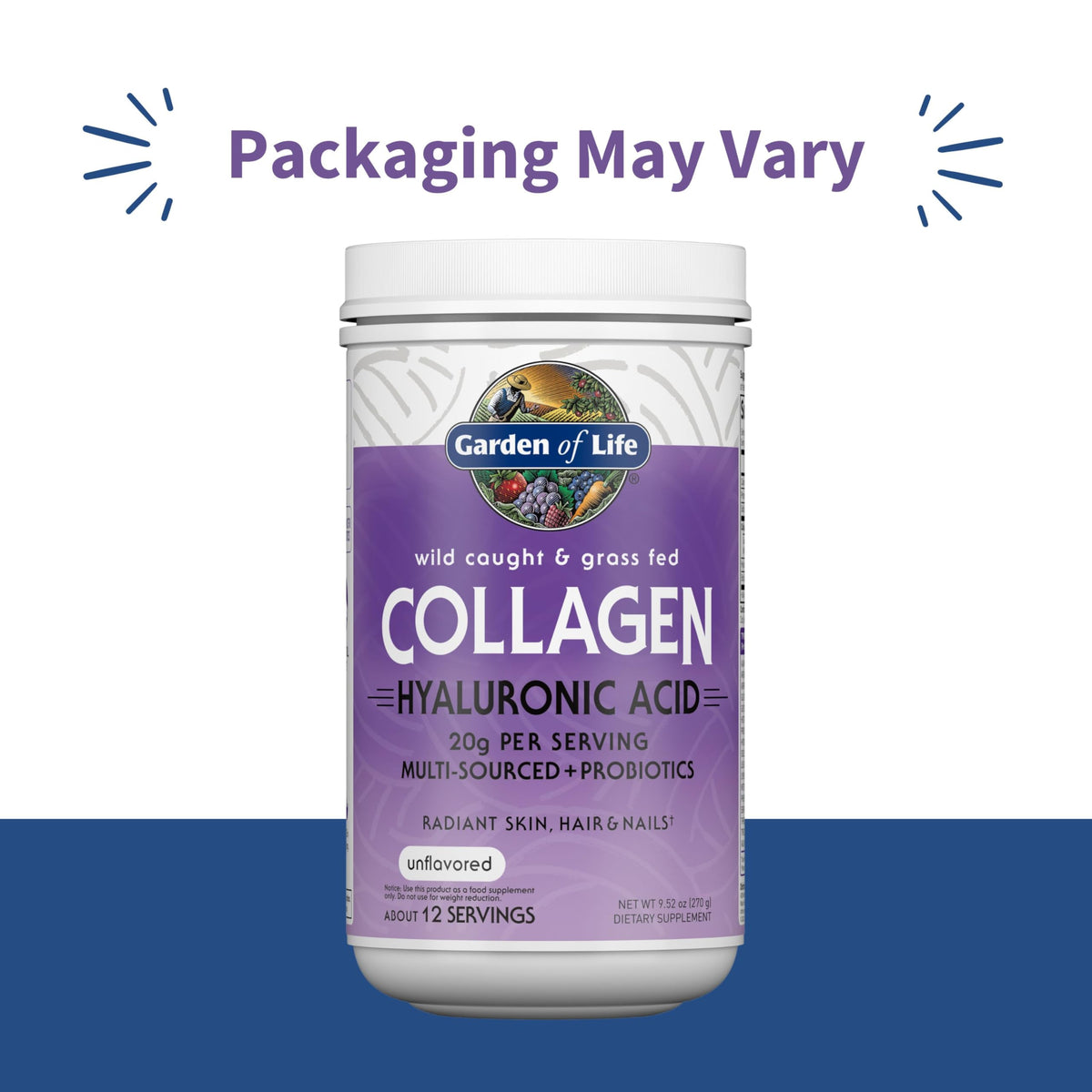 Garden of Life Multi Source Collagen Powder with Hyaluronic Acid - 12 Servings - image 2