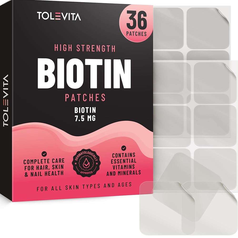 TOLEVITA Biotin Patches 7.5 mg - 36 Count