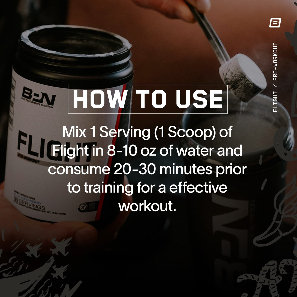 BARE PERFORMANCE NUTRITION Flight Pre-Workout Powder - 30 Servings - image 4