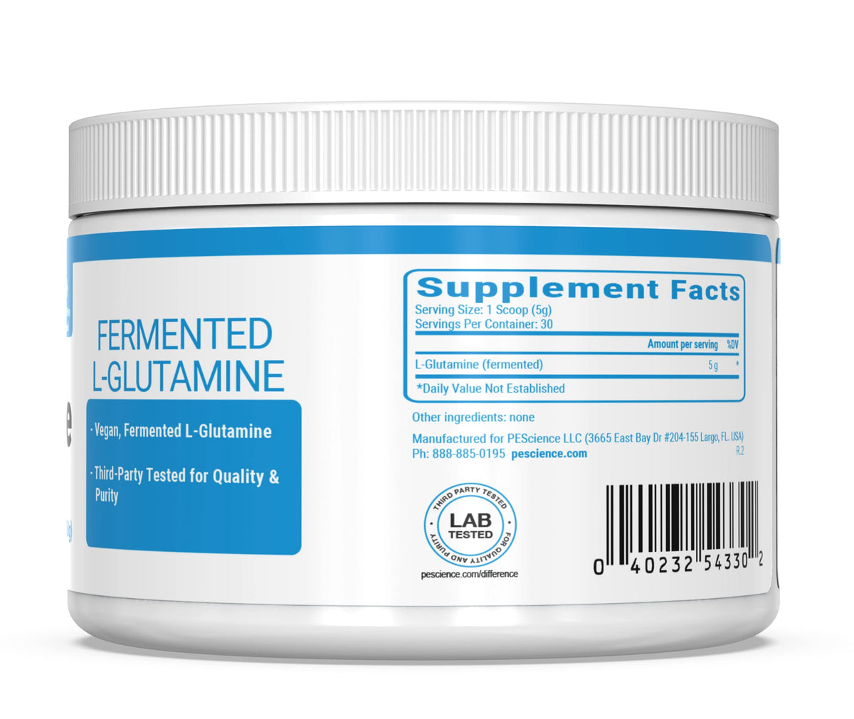 PEScience TruGlutamine Fermented L-Glutamine Powder - 30 Servings - image 4
