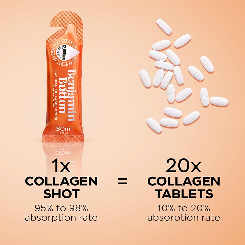 Benjamin Button Marine Collagen Liquid Sachet w/Hyaluronic Acid
