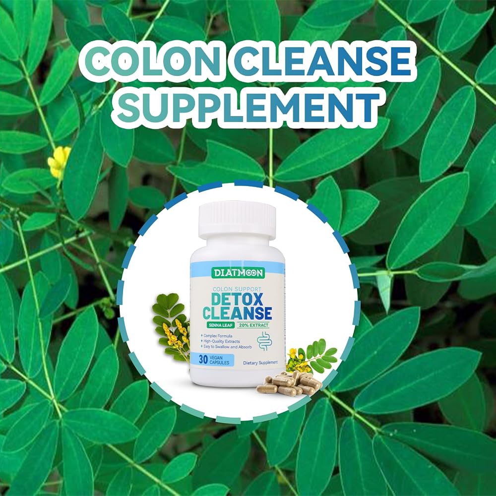 DIATMOON Gut Cleanse Capsules Colon Support - 30 Count - image 6