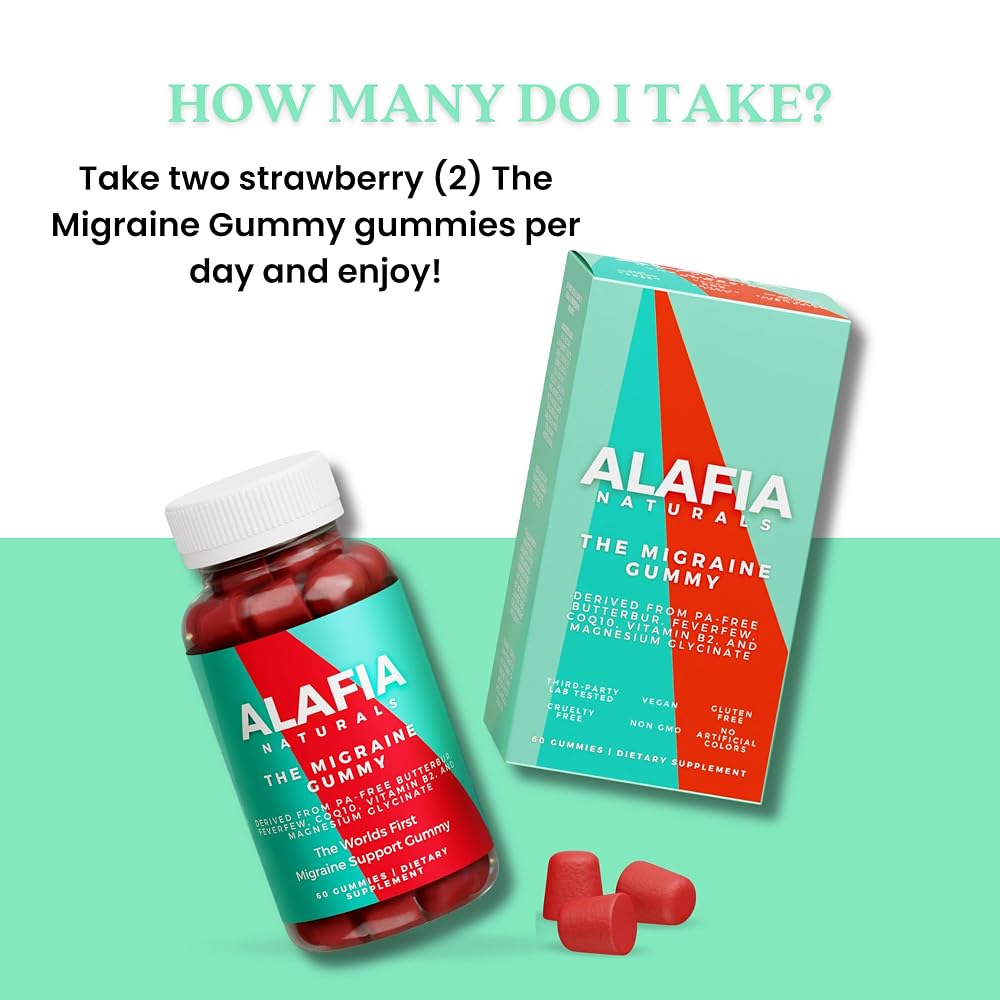 Alafia Naturals The Migraine Gummy - 60 Gummies - image 6