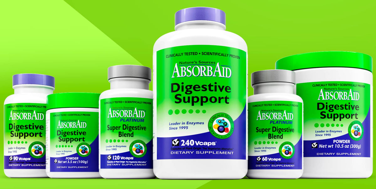 AbsorbAid Digestive Enzymes Plant-Based - 240 Vegetarian Capsules - image 8