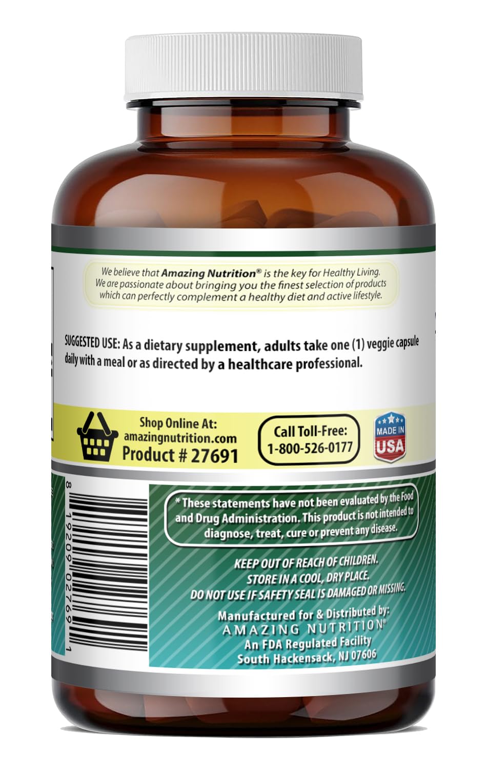 Amazing Formulas Biotin 10000 mcg Veggie Capsules