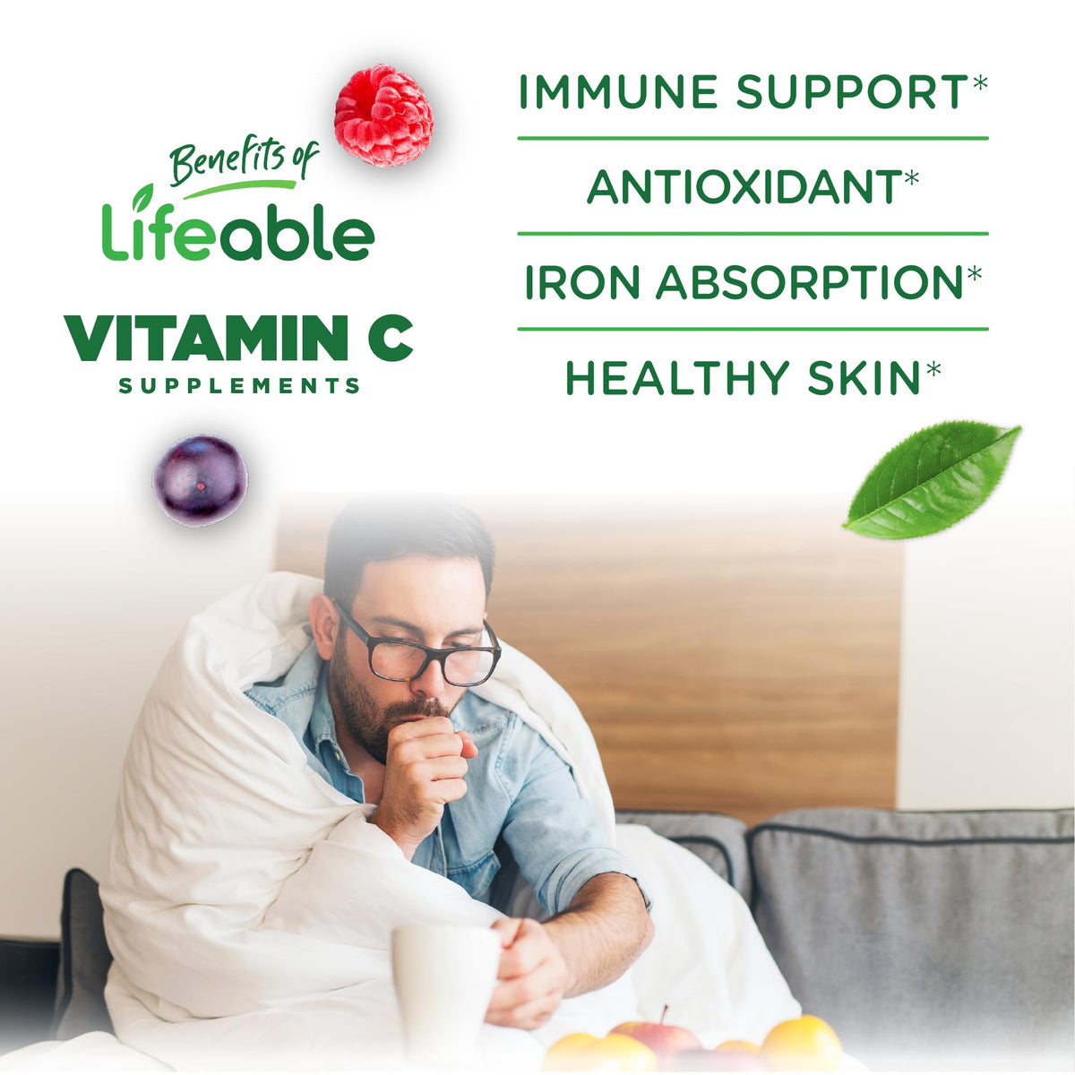 Lifeable Vitamin C Gummies for Adults 1050 mg - 90 Count - image 3