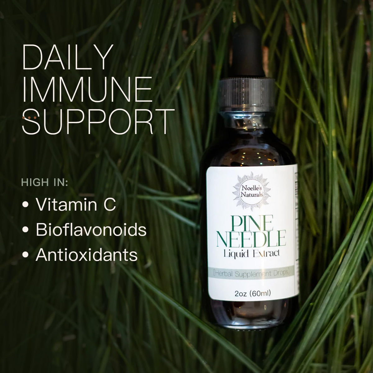 Noelle's Naturals Pine Needle Extract Tincture Immune Support - 2 fl oz - image 2