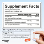 Wholesome Story Zinc Picolinate & Magnesium Glycinate with B6 - 60 Capsules - image 5