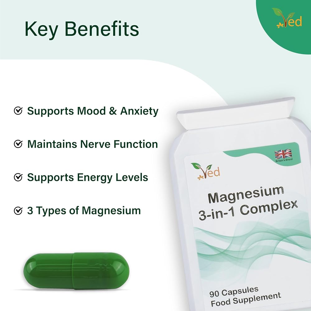 Ved Magnesium 3-in-1 Complex 384 mg - 90 Vegan Capsules - image 3