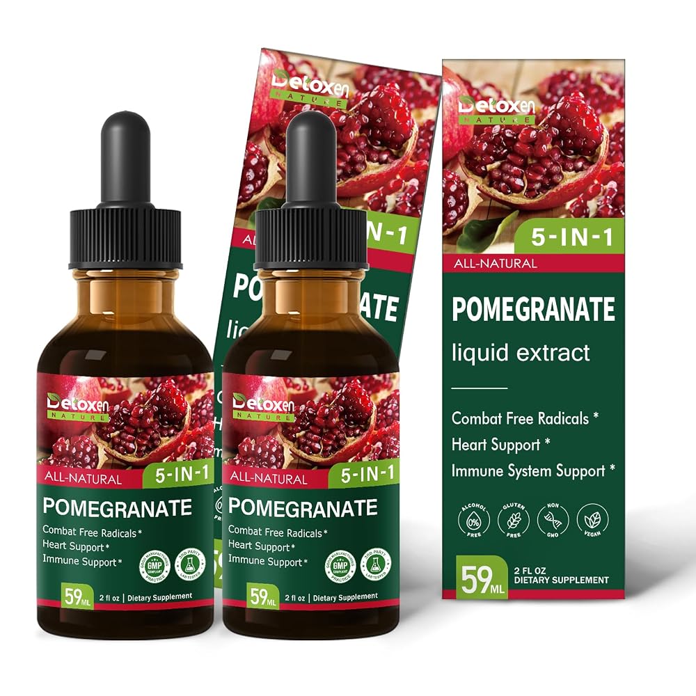 DetoxenNATURE Pomegranate Extract Liquid Drops.