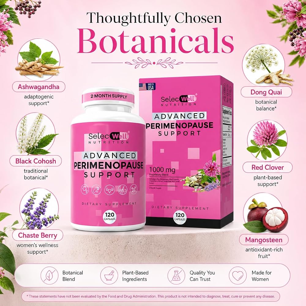 SelecWell Perimenopause & Menopause Support Supplement - 120 Capsules - image 3