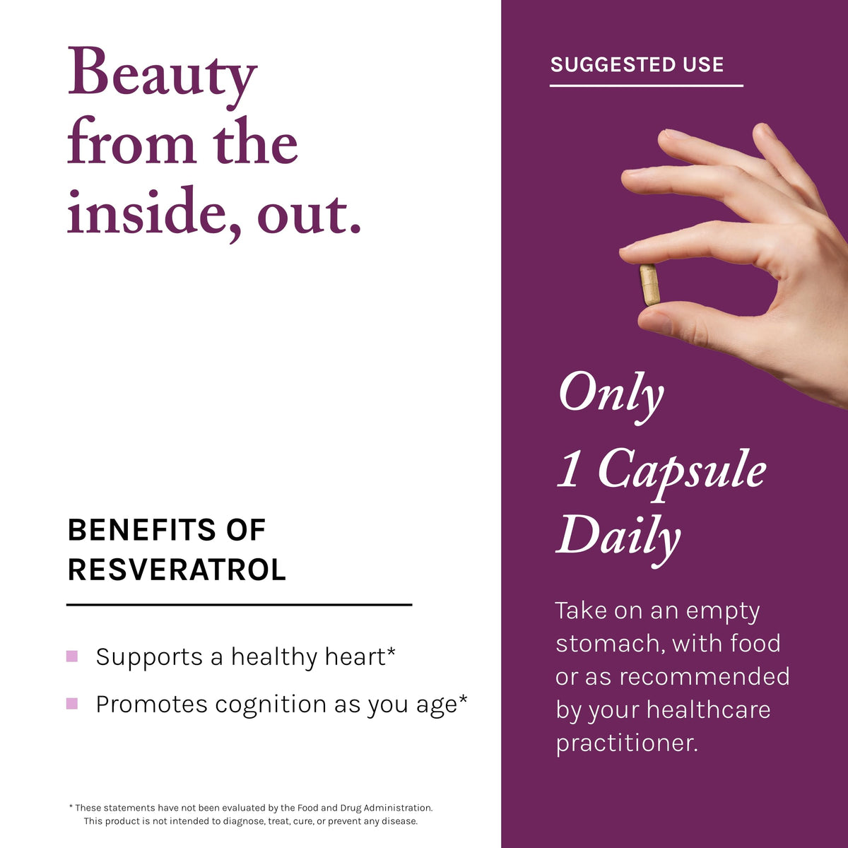 Reserveage Nutrition Resveratrol 100 mg Antioxidant - 60 Capsules - image 5