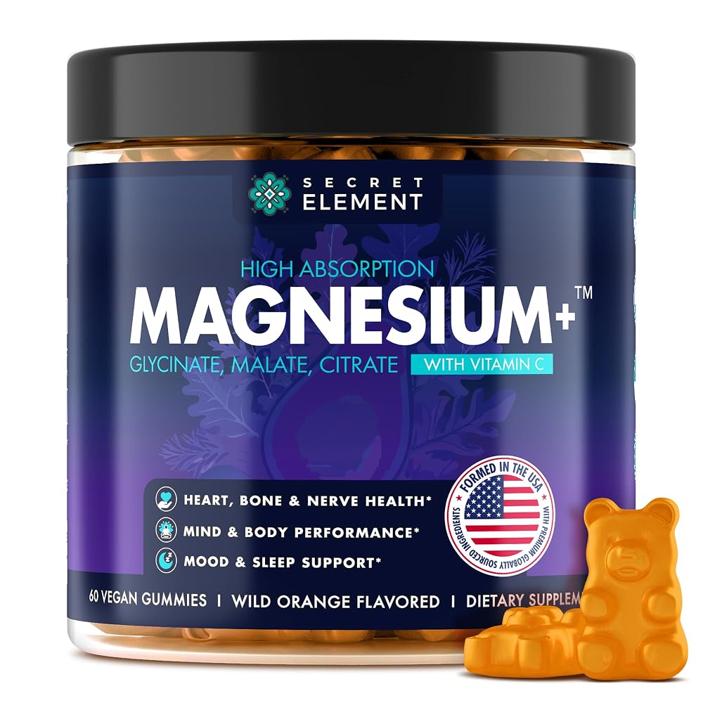 Secret Element Magnesium Glycinate Gummies and Сapsules for Women