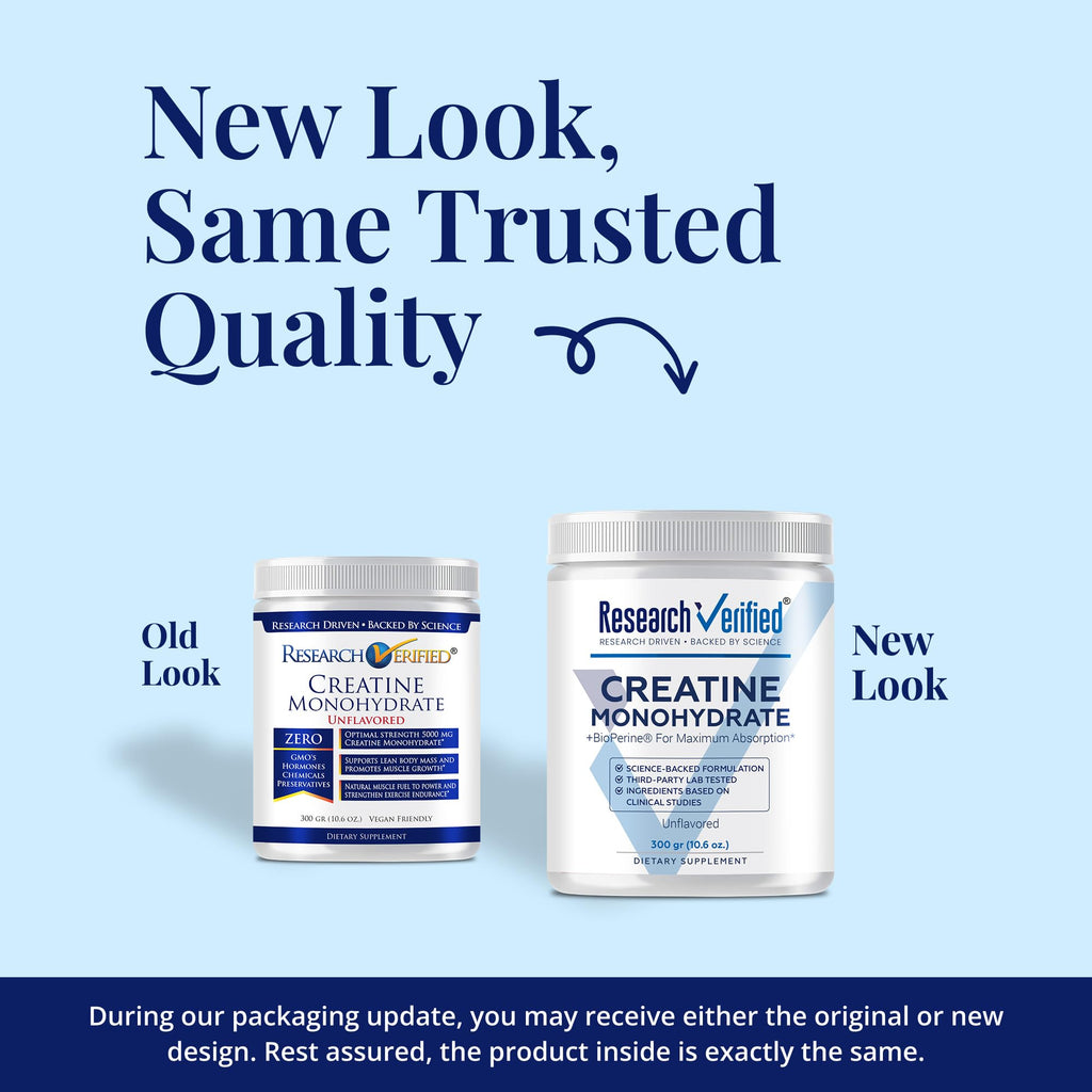 Research Verified Creatine Monohydrate - 300 GR (10.6 OZ.)